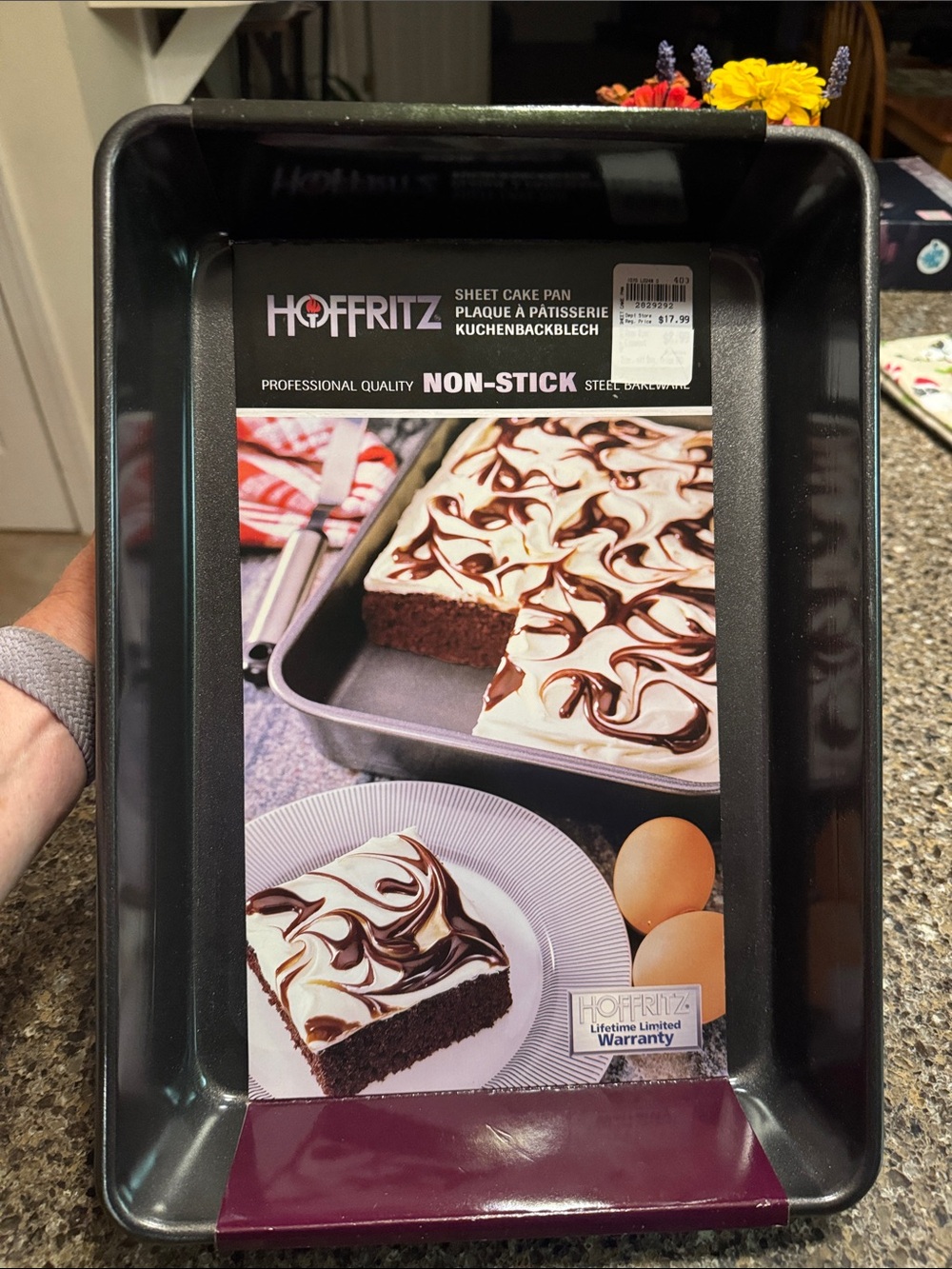 Non-Stick Steel Sheet Cake Pan – Gray - 9"x 13" NEW
